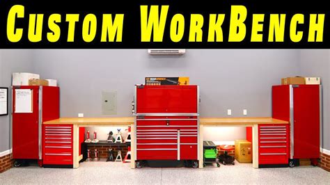 How To Build A Simple Workbench With Built In Tool Boxes Youtube