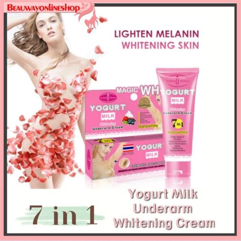 Aichun Beauty Yogurt Milk Nano White Underarm Whitening Cream Shopee