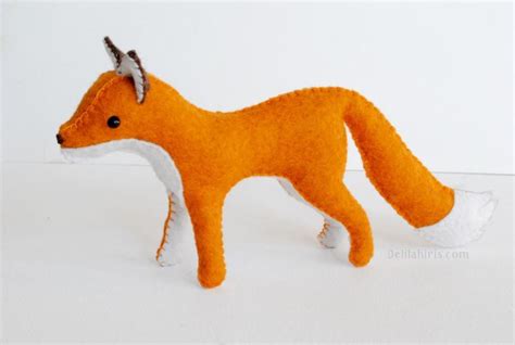 Felt Fox Sewing Pattern By Delilahiris Craftsy Felt Animal Patterns