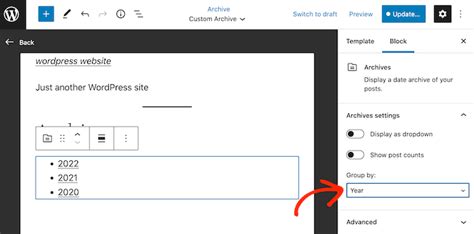 How To Create A Custom Archives Page In Wordpress