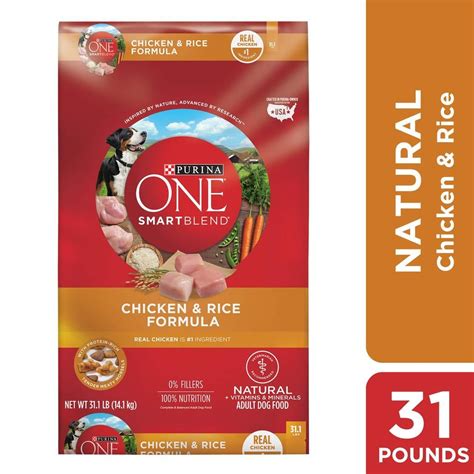If you have a puppy, or a pregnant or nursing dog, feed purina one healthy puppy. Purina ONE Natural Dry Dog Food, SmartBlend Chicken & Rice ...
