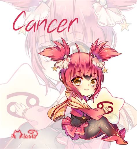 Magical Zodiac Cancer By Miaowx3 On Deviantart Chibi Hoàng đạo Cung