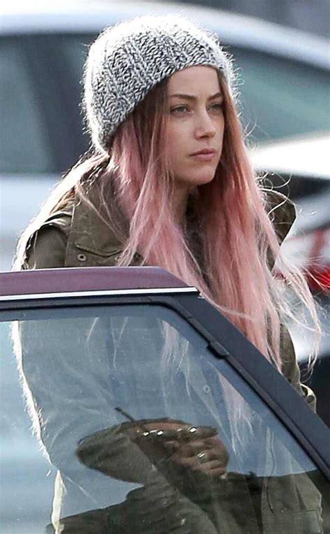 Amber Heard And Her Pink Wig Continue To Film Scenes For New Movie In