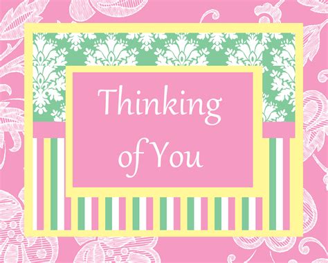 Thinking Of You Cards Printable Free