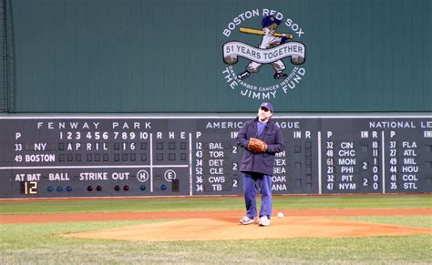 Ronald L Rivest Red Sox Ceremonial First Pitch