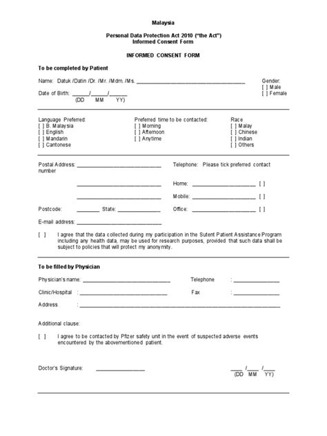 Patient Enrolment And Informed Consent Form Sutent Pap 08072016