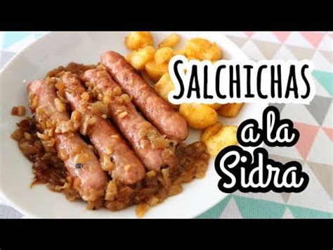 Las salchichas alemanas son deliciosos embutidos de cerdo rellenos en la tripa natural. SALCHICHAS A LA SIDRA | Cómo cocinar salchichas - YouTube