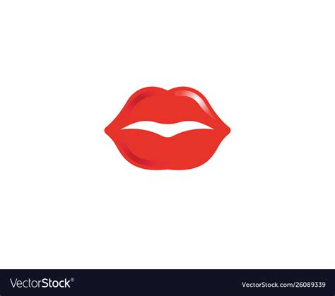 Creative Abstract Lips Mouth Logo Design Symbol Vector Image