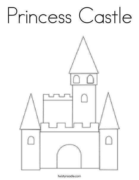 Princess Castle Coloring Page Castle Coloring Page Cards Castle Crafts