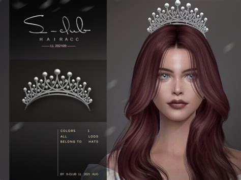 Diamond And Pearl Crown By S Club At Tsr Sims 4 Updates