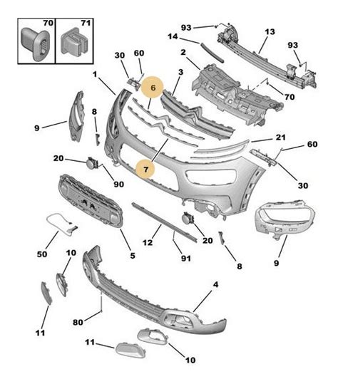 Kit Frisos Grade Dianteira Original Citroen C Cactus Parcelamento