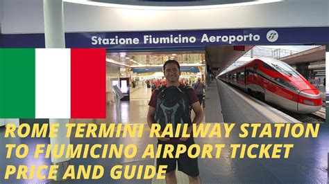 Rome Termini To Fiumicino Airport Train Guide Europe Trip 2019 Ep27