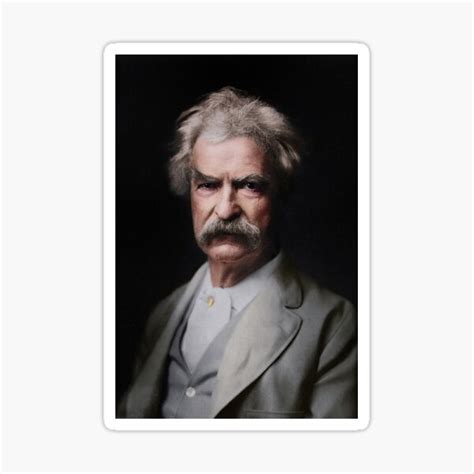 Mark Twain Colorized Sticker For Sale By Theartbrothers Redbubble