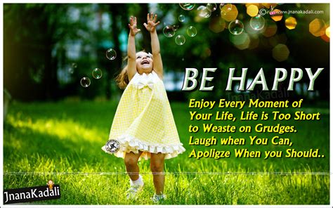 Be Happy Enjoy Every Moment Inspirational Quotes With Cute Baby Hd