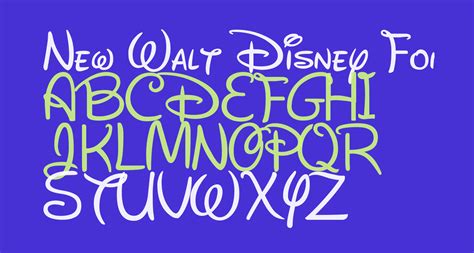 New Walt Disney Font Regular Free Font What Font Is