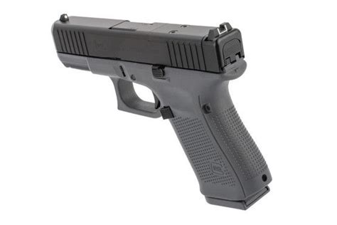 Glock 19 Gen5 Mos 9mm Front Serrations Pistol 15 Round Grey