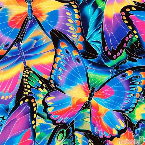 Packed Colorful Butterfly Fabric By Robert Kaufman Modes4u