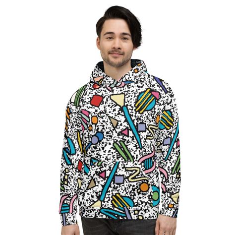 Cerebral Electricity With Shapes Unisex Hoodie U M A M I