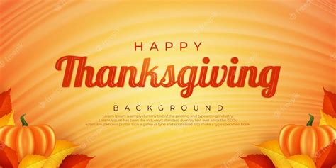 Premium Vector Happy Thanksgiving Background With Realistic Vector