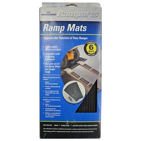 6 Pack Ramp Mats Highland Ramparts Improved Traction Lightweight No Hardware Ebay