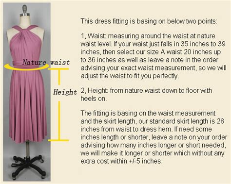 Infinity Dress Size Chart Dresses Images 2022