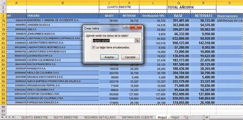 Excel Contable Colombia Personalizacion Barra De Tareas Uso De Tablas