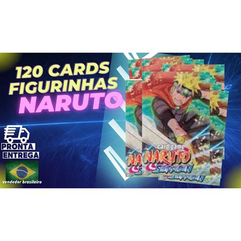 Naruto Cards 120 Cards Cartas Naruto 30 Pacotinhos Shopee Brasil