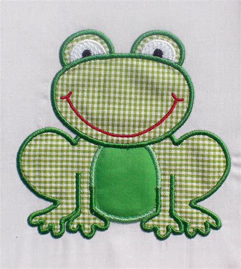 Sweet Frog Embroidery Design Machine Applique Etsy Embroidery