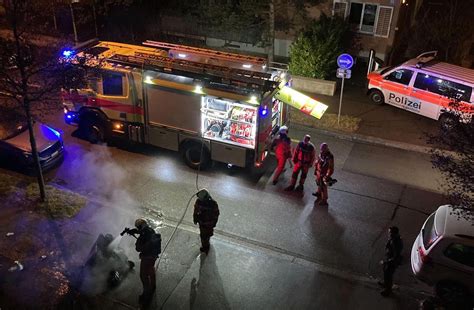 Brennende Container Und Abfalleimer In Zürich Brannte Es In Einer