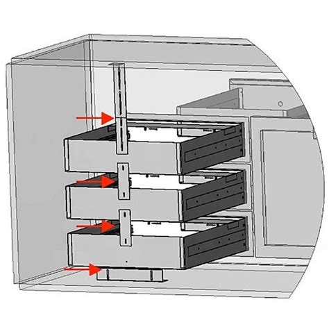 A drawer simply opens with one pull. Lynx Modular Drawer Stacking Kit | Kitchen design open ...