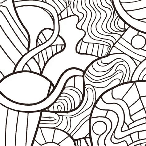 Atividade Arte Abstrata Para Colorir
