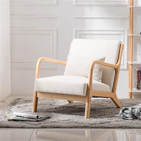 Ubesgoo Modern Mid Century Accent Chair Living Room Single Sofa Cafe