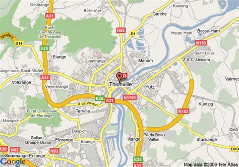 Thionville Map And Thionville Satellite Image