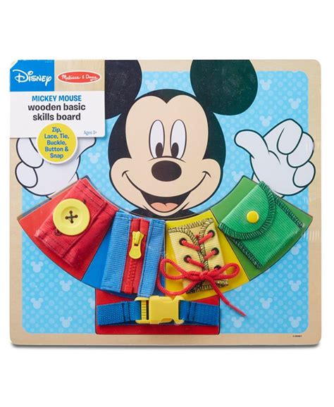 Melissa And Doug Mickey Mouse Wooden Basic Skills Board And Reviews