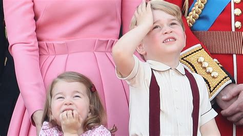 Prince George And Princess Charlotte Steal The Show At Trooping The Colour Vanity Fair