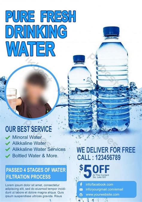 water promotional flyer psd free download pikbest promotional flyers sparkling water