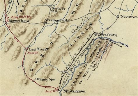 Shenandoah Valley Campaign 1864 Battle Map Battle Archives