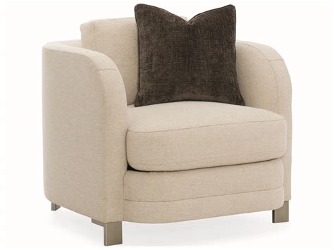 Caracole Modern Streamline Beige Accent Chair Camm020417031a