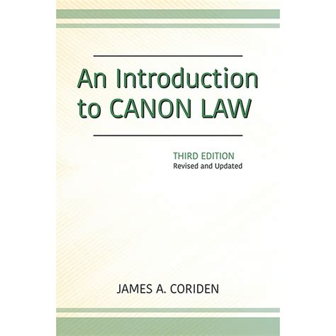An Introduction To Canon Law Third Edition Revised And Updated