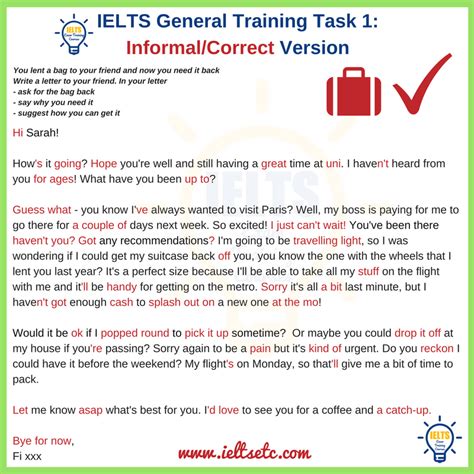 How To Write A Semi Formal Letter For Ielts General Training Writing