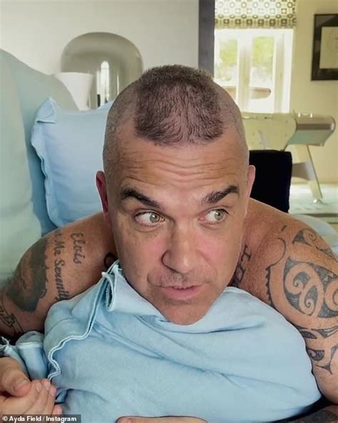 Im Thinning Robbie Williams Goes For A Mohican Again 23 Years After He First Got One