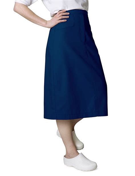 Adar Universal Mid Calf Length Skirt Scrub Skirts Nurse Scrub Dress