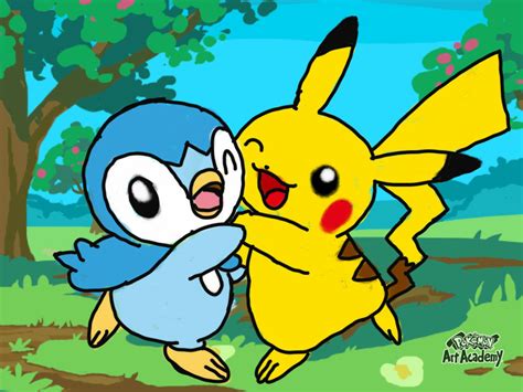 Pikachu And Piplup By Morgoght On Deviantart