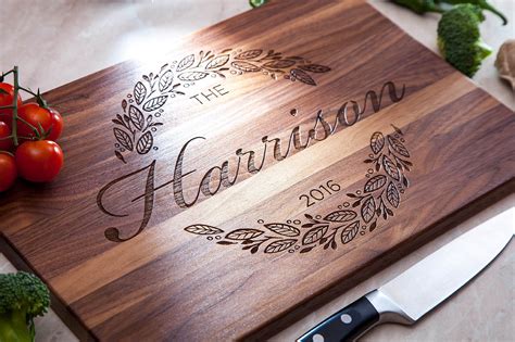 Personalized Cutting Board Wedding T For The Couple Etsy