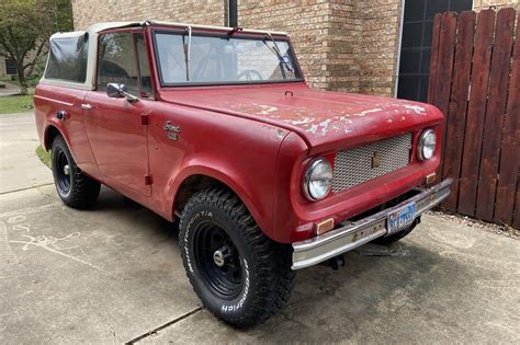 No Reserve 1965 International Harvester Scout 80 4x4 Project For Sale
