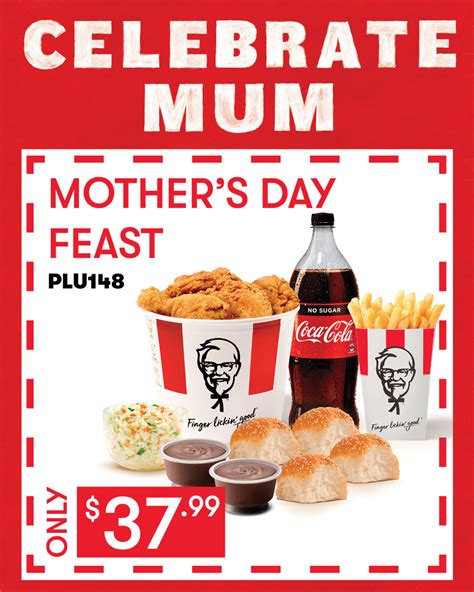 Deal Kfc 37 99 Mother S Day Feast Until 10 May 2021 Frugal Feeds Nz
