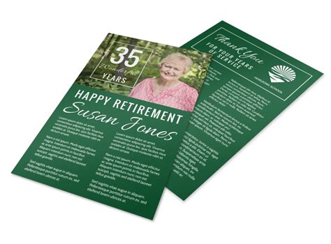 Happy Retirement Party Flyer Template Mycreativeshop