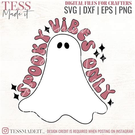 Spooky Vibes Only Svg Spooky Season Svg Tess Made It