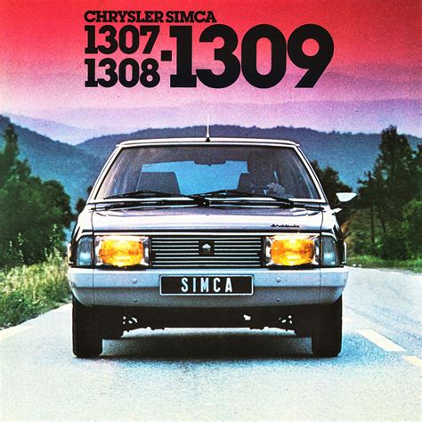 1978 Chrysler Simca 1307 1308 1309 Brochure Danmark