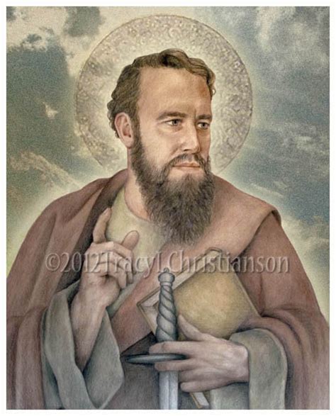 St Paul The Apostle Print Portraits Of Saints